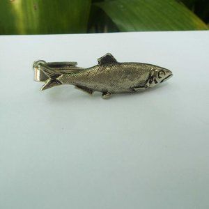 JOLLE Fish Tie Clip, 1940s Bass Fish